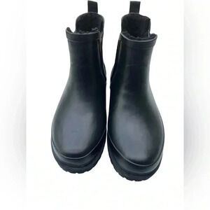 Chooka Women's Waterproof Plush Chelsea Bootie Fashion Rain Boot Preowned